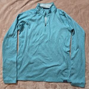 Teal Quarter-Zip Pullover